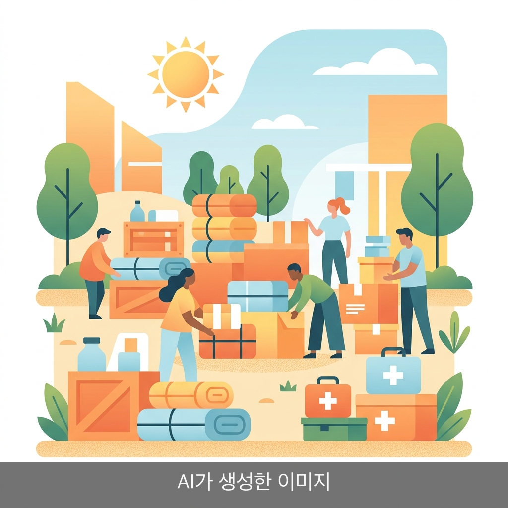 파주시, 여름철 자연재난 대비 읍면동 재해구호 물품 선제 비치